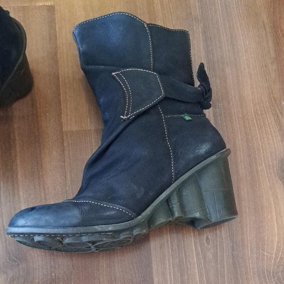 El Naturalista Dark Blue Heeled Boots - Picture 3 of 6